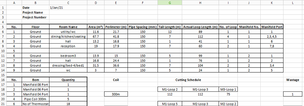 UFH Drafting Designs services